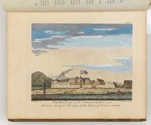 Venus Fort, Illustration aus "A journal of a voyage to the South Seas : in His Majesty